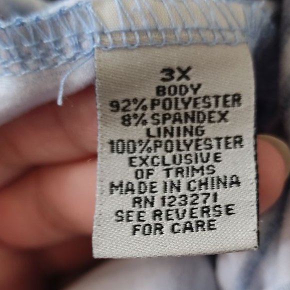 J for Justify Jumpsuit Women's Size 3X Striped Tube Top Wide Leg - Picture 4 of 12